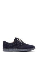 Men's Navy Blue Nubuck Leather Shoes | Derimod