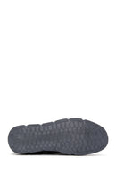 Men's Navy Blue Nubuck Leather Shoes | Derimod