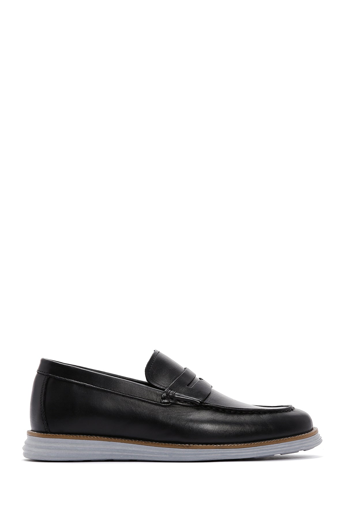 Men's Black Leather Loafer 23SFD684518 | Derimod