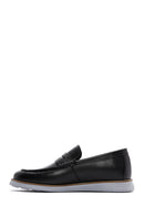 Men's Black Leather Loafer | Derimod