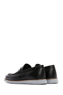Men's Black Leather Loafer | Derimod