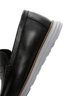 Men's Black Leather Loafer | Derimod