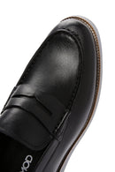 Men's Black Leather Loafer | Derimod