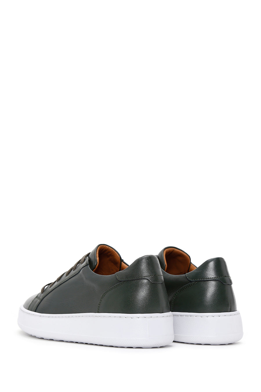 Erkek Yeşil Deri Sneaker