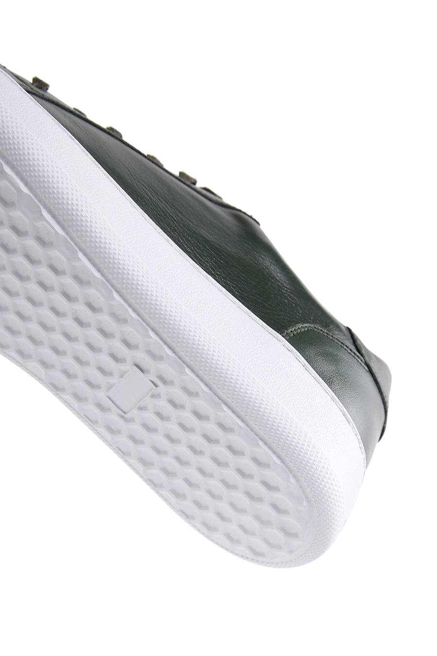 Erkek Yeşil Deri Sneaker