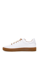 Men's White Leather Sneaker | Derimod