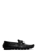 Men's Black Leather Sports Loafer | Derimod