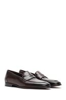 Men's Brown Leather Classic Loafer | Derimod