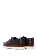 Men's Navy Blue Leather Casual Shoes | Derimod
