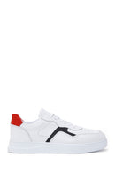 Men's White Leather Sneaker | Derimod