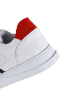 Men's White Leather Sneaker | Derimod