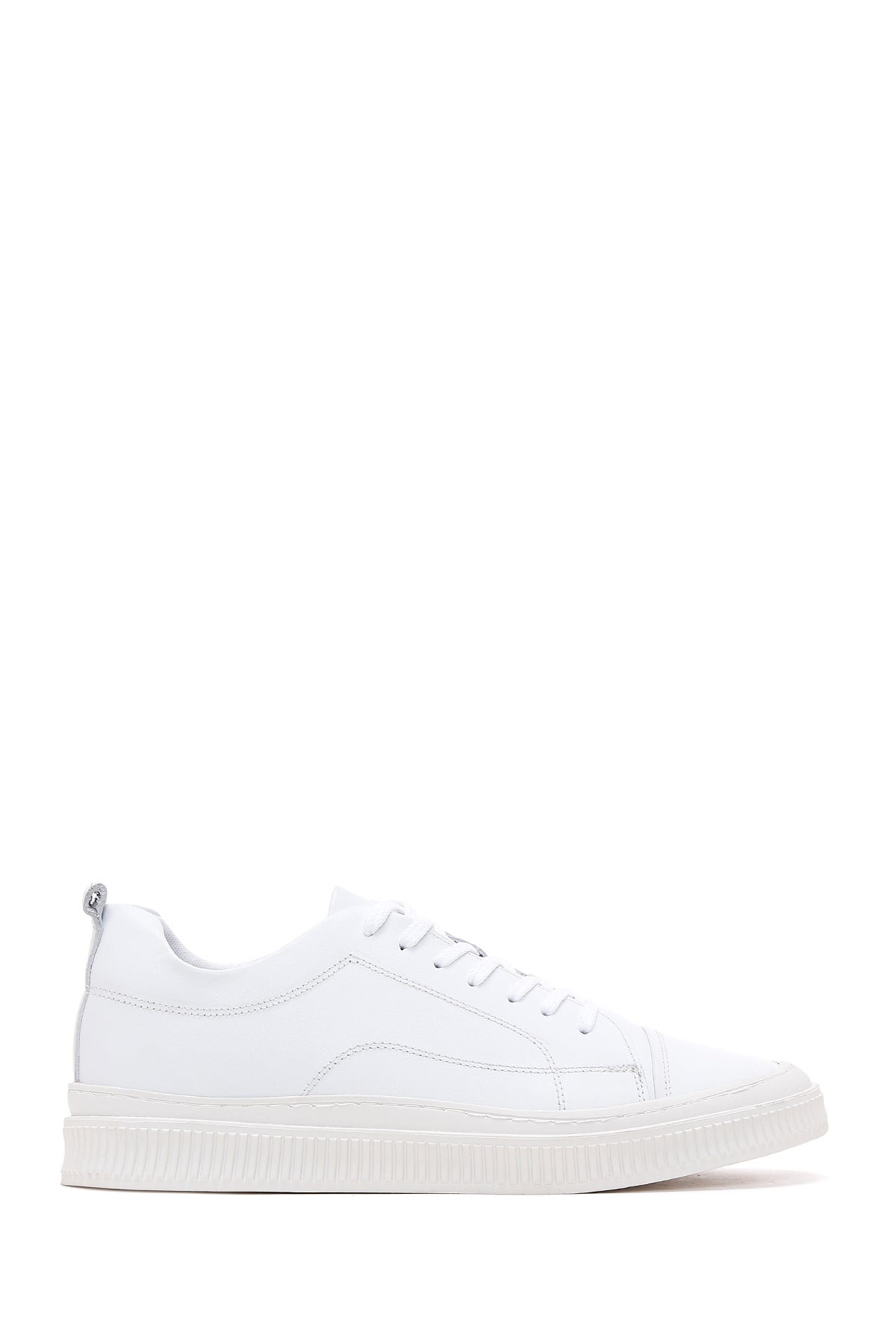 Men's White Leather Sneaker 23SFD693218 | Derimod