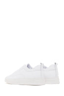 Men's White Leather Sneaker | Derimod