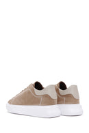 Men's Mink Nubuck Leather Thick Soled Sneaker | Derimod