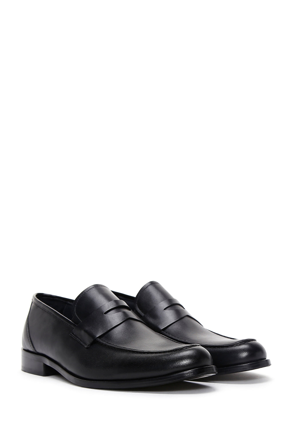 Erkek Siyah Deri Klasik Loafer
