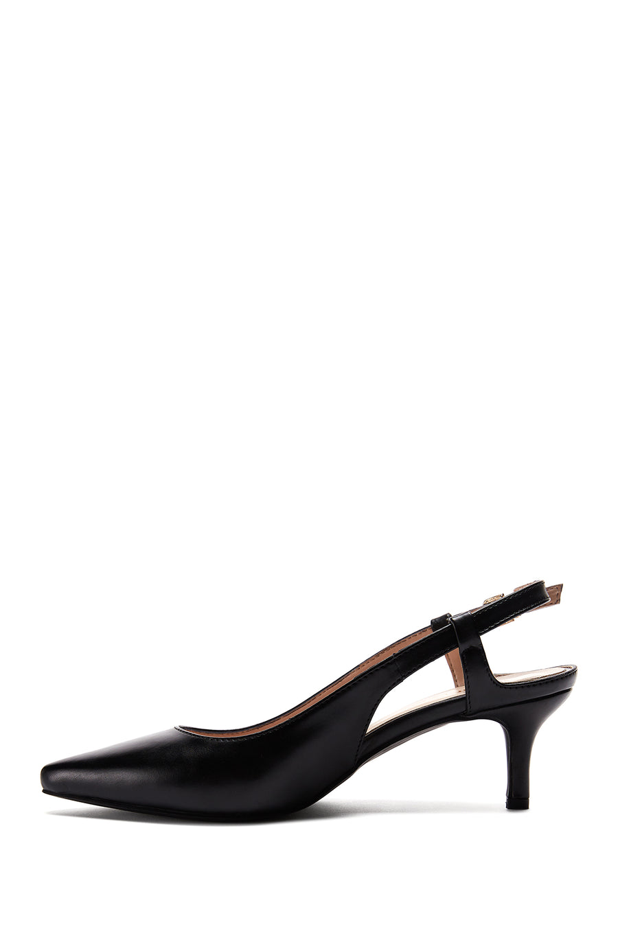 Women's Black Low Heeled Shoes