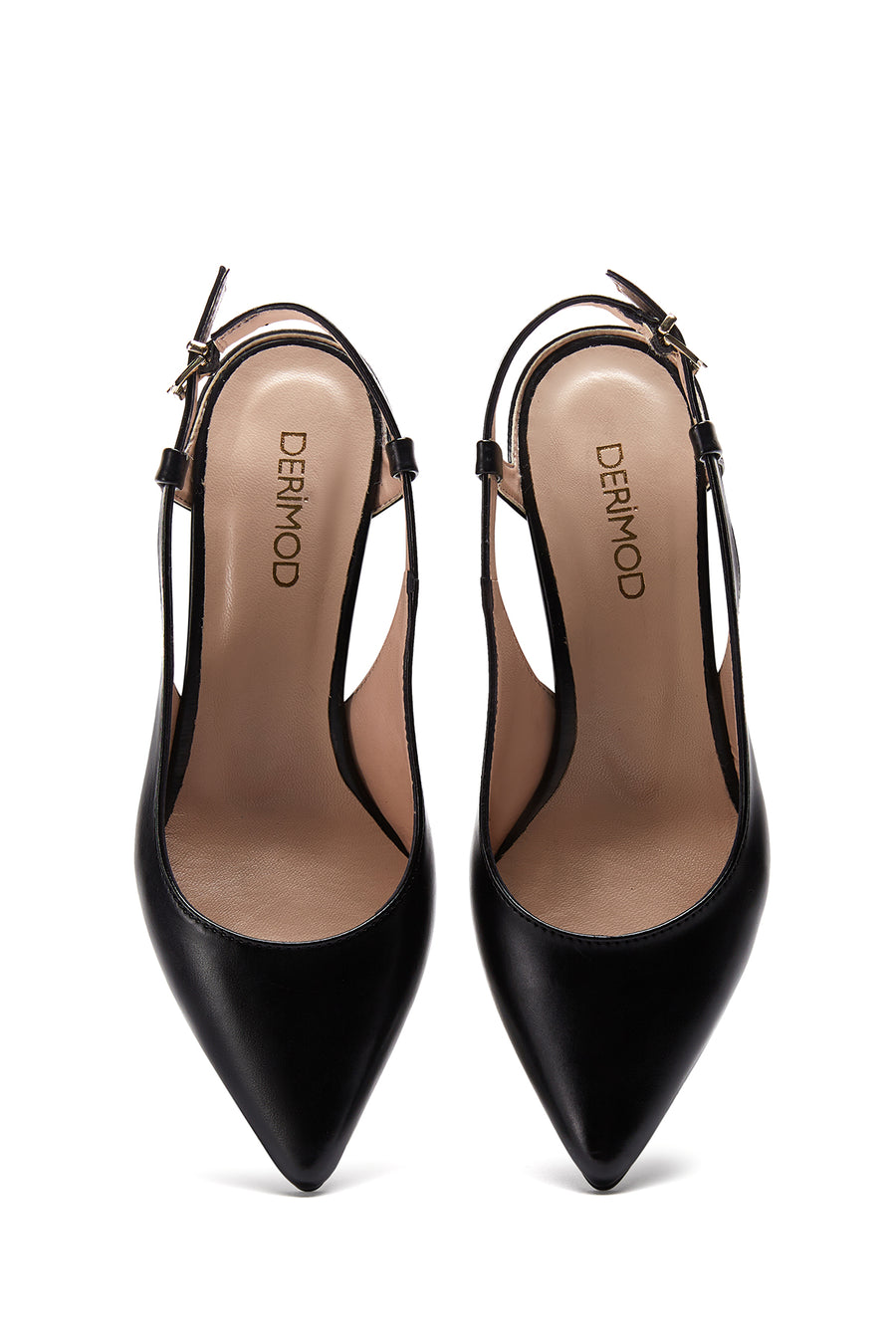 Women's Black Low Heeled Shoes
