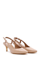 Women's Beige Low Heeled Shoes | Derimod
