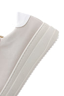 Women's Beige Thick Soled Sneaker | Derimod