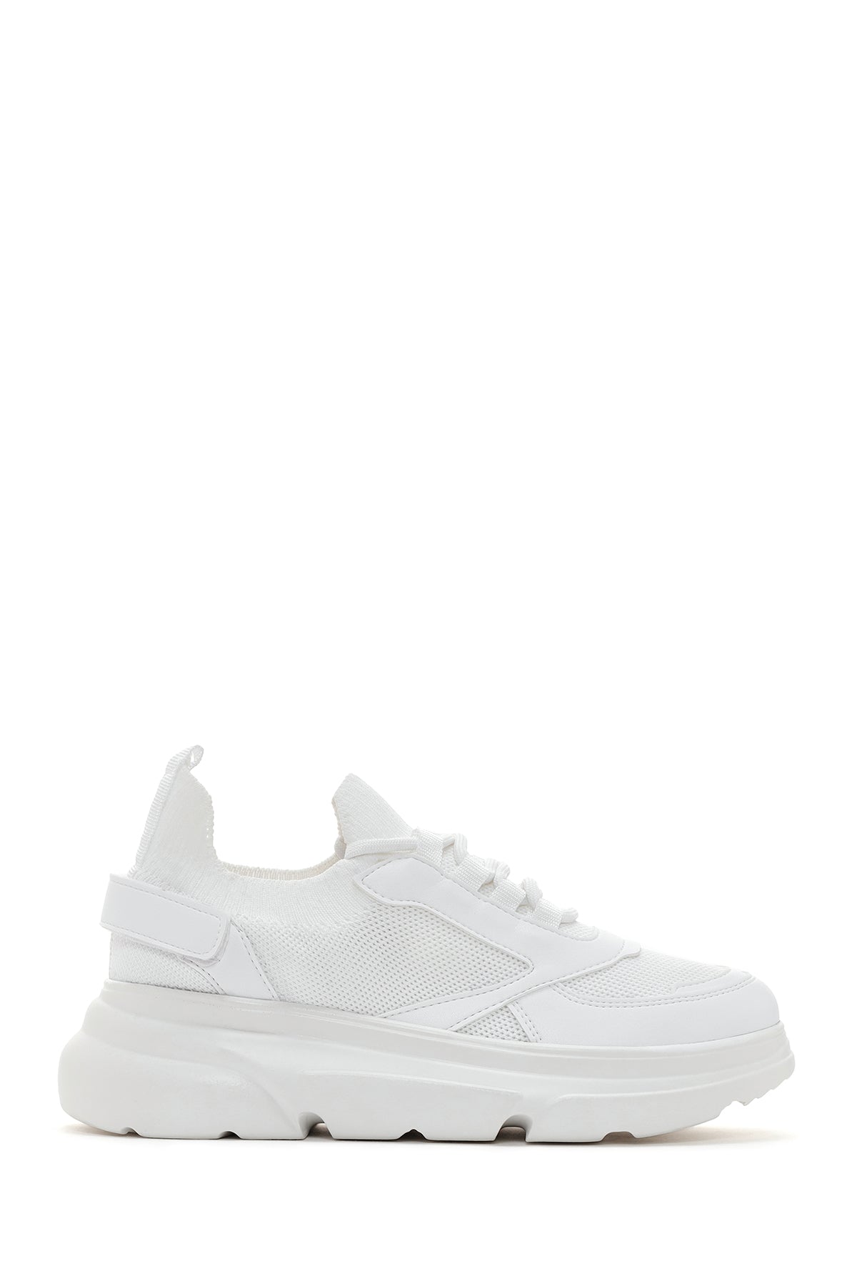 Women's White Thick Soled Sneaker 23SFE217514 | Derimod