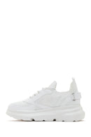 Women's White Thick Soled Sneaker | Derimod