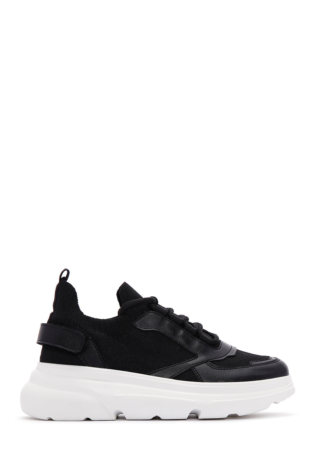 Kadın Siyah Kalın Tabanlı Sneaker