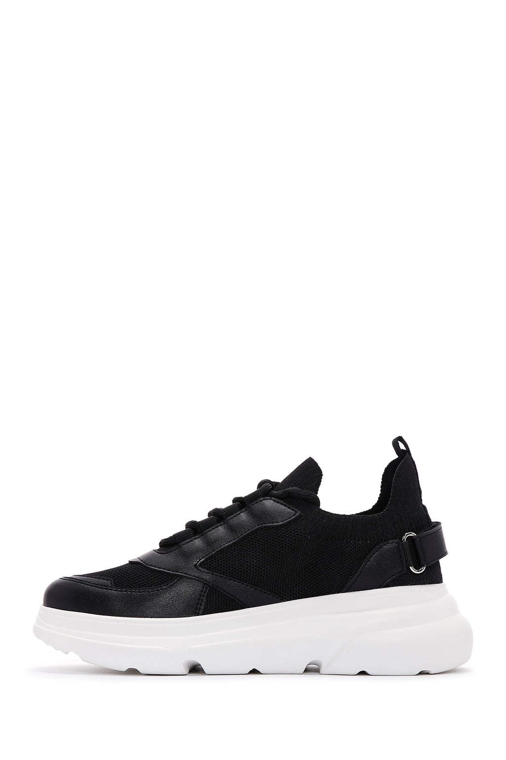 Kadın Siyah Kalın Tabanlı Sneaker