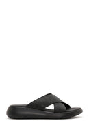 Women's Black Comfort Slippers | Derimod