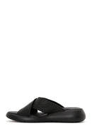 Women's Black Comfort Slippers | Derimod