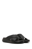 Women's Black Comfort Slippers | Derimod