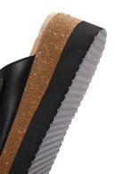 Women's Black Thick Soled Comfort Slippers | Derimod