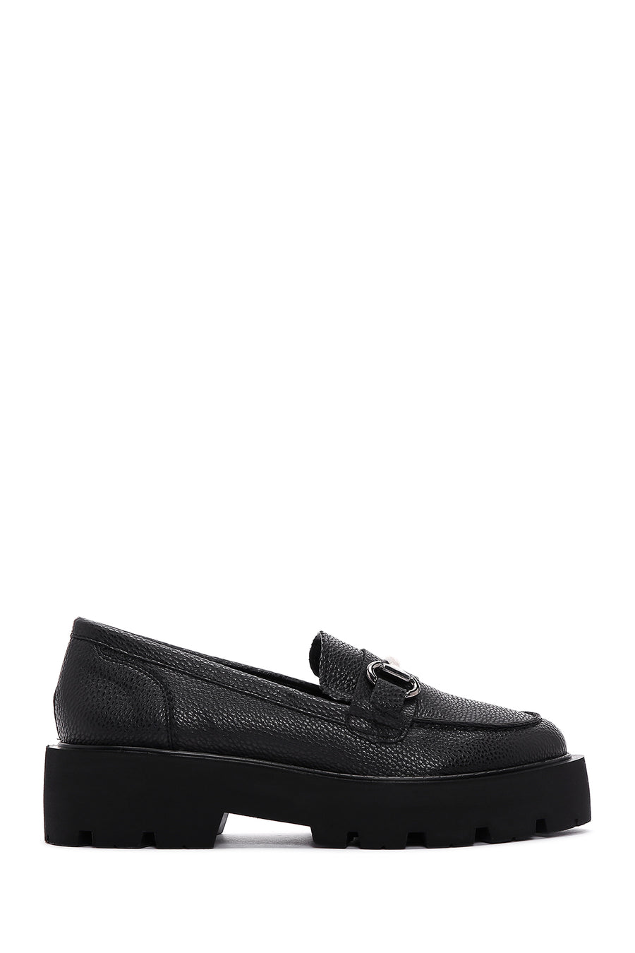 Women's Black Thick Soled Loafer 23SFE4022FT | Derimod