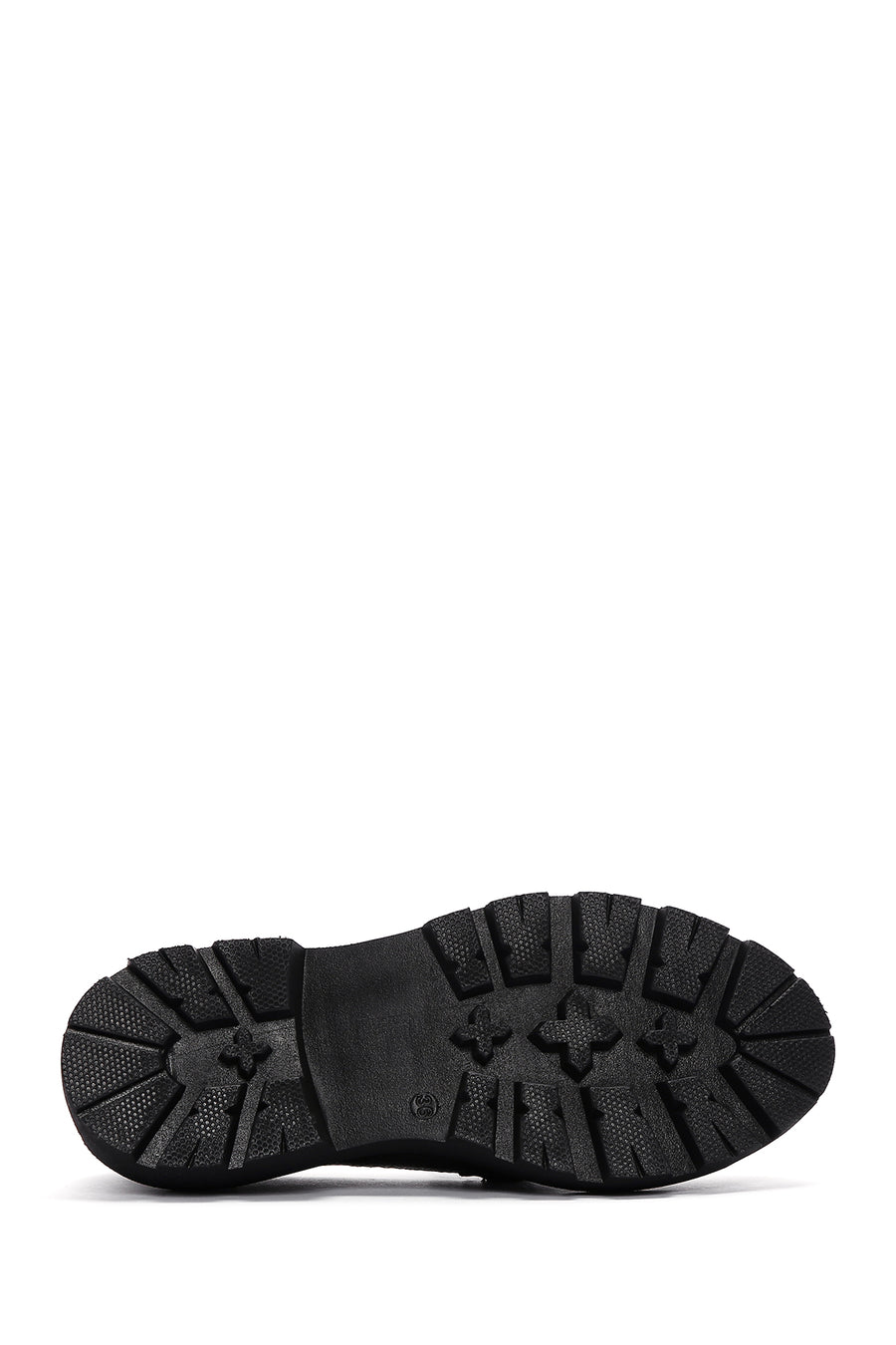 Women's Black Thick Soled Loafer