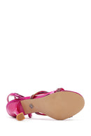 Women's Pink Stone Ankle Strap High Heel Sandals | Derimod