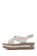 Kadın Altın Kalın Taban Sandalet | Derimod