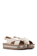 Kadın Altın Kalın Taban Sandalet | Derimod