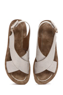 Kadın Altın Kalın Taban Sandalet | Derimod