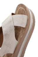 Kadın Altın Kalın Taban Sandalet | Derimod