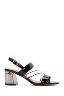 Women's Black Thick Heeled Sandals | Derimod