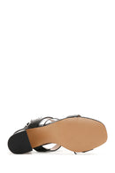 Women's Black Thick Heeled Sandals | Derimod