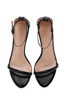 Women's Black Thin Heel Sandals | Derimod