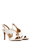 Kadın Beyaz İnce Topuklu Sandalet | Derimod