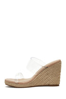 Kadın Bej Vinil Dolgu Topuklu Espadril | Derimod