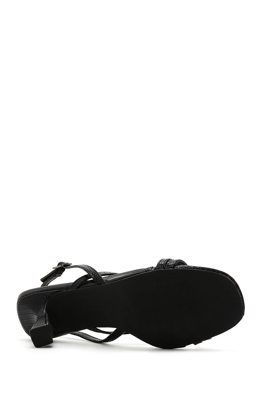 Women's Black Heeled Sandals
