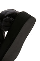 Women's Black Thick Soled Flat Sandals | Derimod