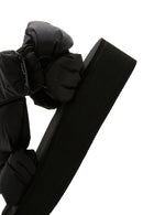 Women's Black Thick Soled Flat Sandals | Derimod