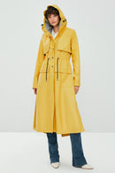 Rihanna Kadın Sarı Deri Astarsız Pardesü | Derimod