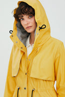 Rihanna Kadın Sarı Deri Astarsız Pardesü | Derimod