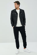 Pedri Erkek Siyah Deri Ceket | Derimod