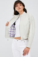 Flora Kadın Bej Deri Mont | Derimod